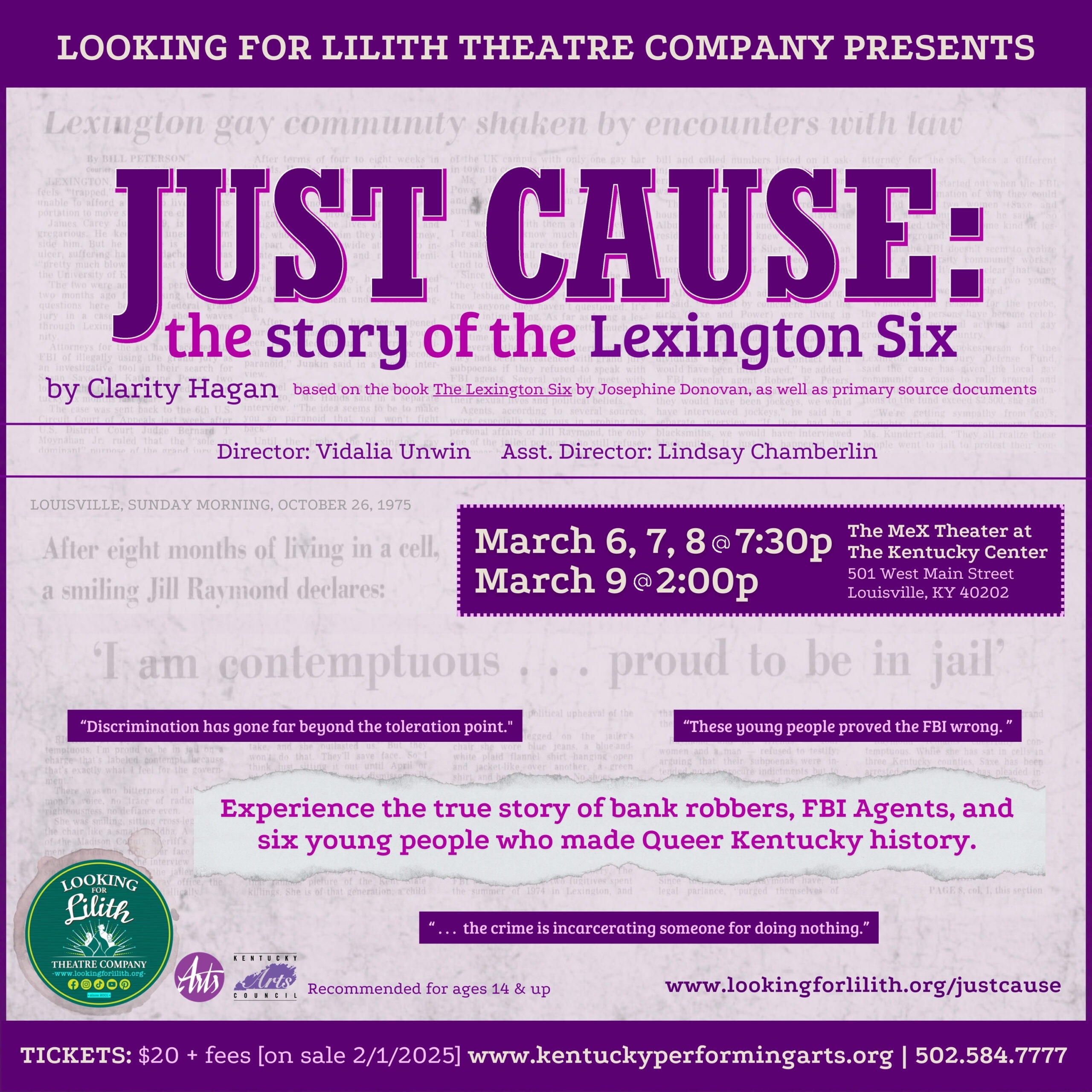 Just Cause: The Story of the Lexington 6 graphic